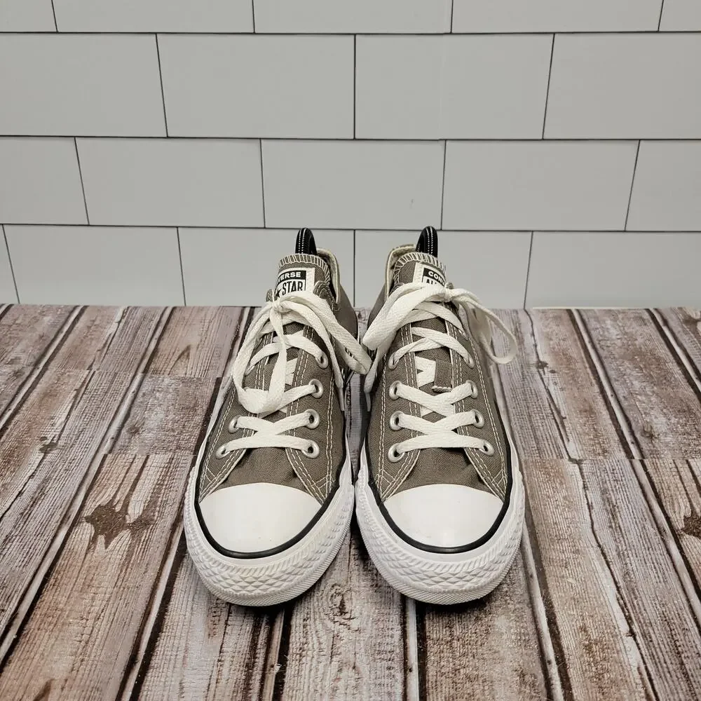 Converse Chuck Taylor All Star Low Canvas Shoes Gray Mens 7 Womens 9 1J794